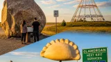 Alberta’s record-holding oddities: Big Rock, a towering teepee and a 25-foot perogy