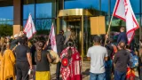 Mi’kmaw land protectors confront premier in Truro, say consultation on resource projects is lacking