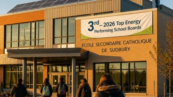 Conseil scolaire Grand Nord ranks third in Ontario for energy performance