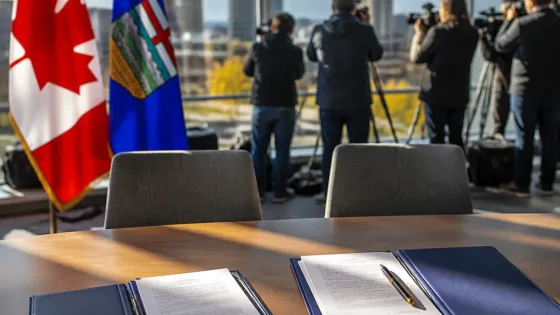 Federal, Alberta governments sign deal to fund water and sewer work to speed homebuilding