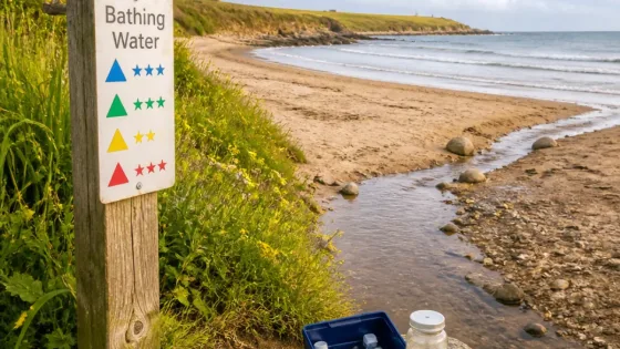 How to check bathing water quality — guidance referencing Devon and Cornwall beaches