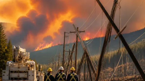 Vernon braces for extended outages as Bradley Creek wildfire damages power infrastructure