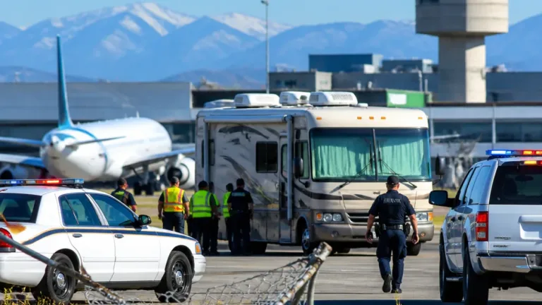 Abbotsford man arrested after motorhome breaches perimeter and enters active airport runway
