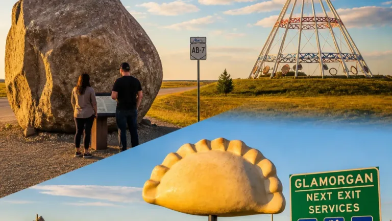 Alberta’s record-holding oddities: Big Rock, a towering teepee and a 25-foot perogy