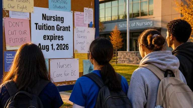 B.C. nursing tuition grant set to expire Aug. 1, students say move undermines recruitment efforts