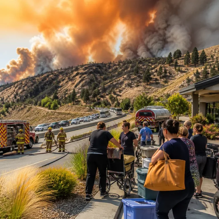 Fast-moving Bald Range wildfire forces mass evacuations in B.C.'s Okanagan region