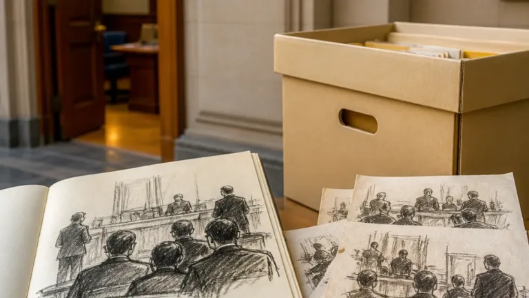 Courtroom sketches by Carol Taylor join Canadian Museum of History collection