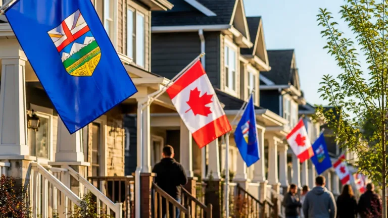Flags on lawns reflect sharpening divisions ahead of Alberta referendum