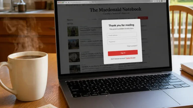 Granby readers face paywall for The Macdonald Notebook coverage
