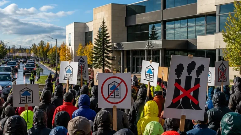 Hundreds rally in Morinville against Meta’s proposed one‑gigawatt AI data centre