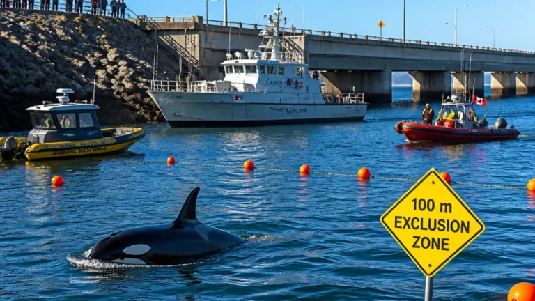 Lone killer whale near Canso Causeway draws crowds, warnings and federal attention