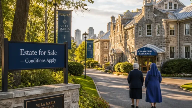 Montreal’s Villa Maria estate put up for sale with conditions to protect school and residents