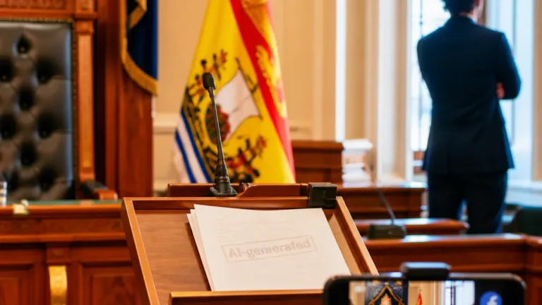 New Brunswick MLA Bill Oliver draws attention after apparent use of AI in speech