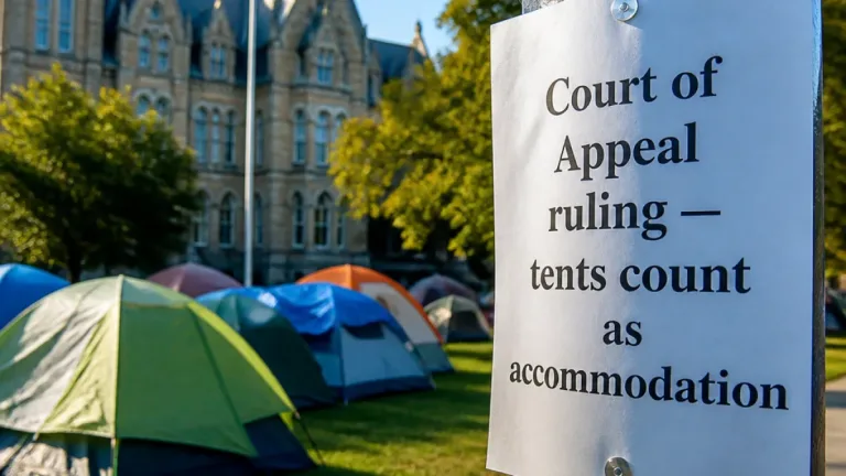 Nova Scotia Appeal Court rules tents count as accommodation for enhanced income support