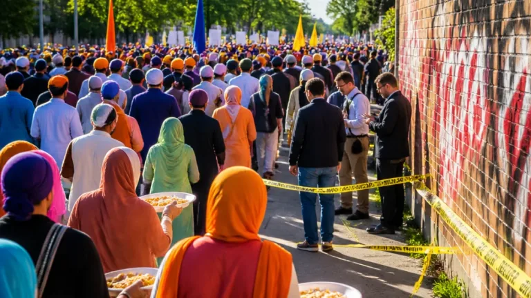 Thousands attend Winnipeg Nagar Kirtan despite graffiti, threats investigated as hate-motivated