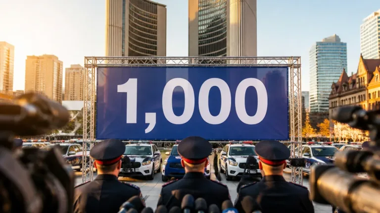 Toronto mayoral hopeful pledges 1,000 new police officers over four years