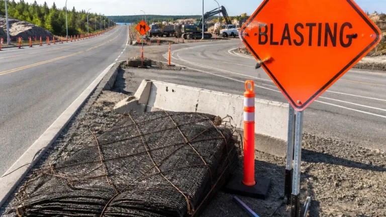 Yellowknife: Ingraham Trail blasting to finish this month as intersection upgrades continue
